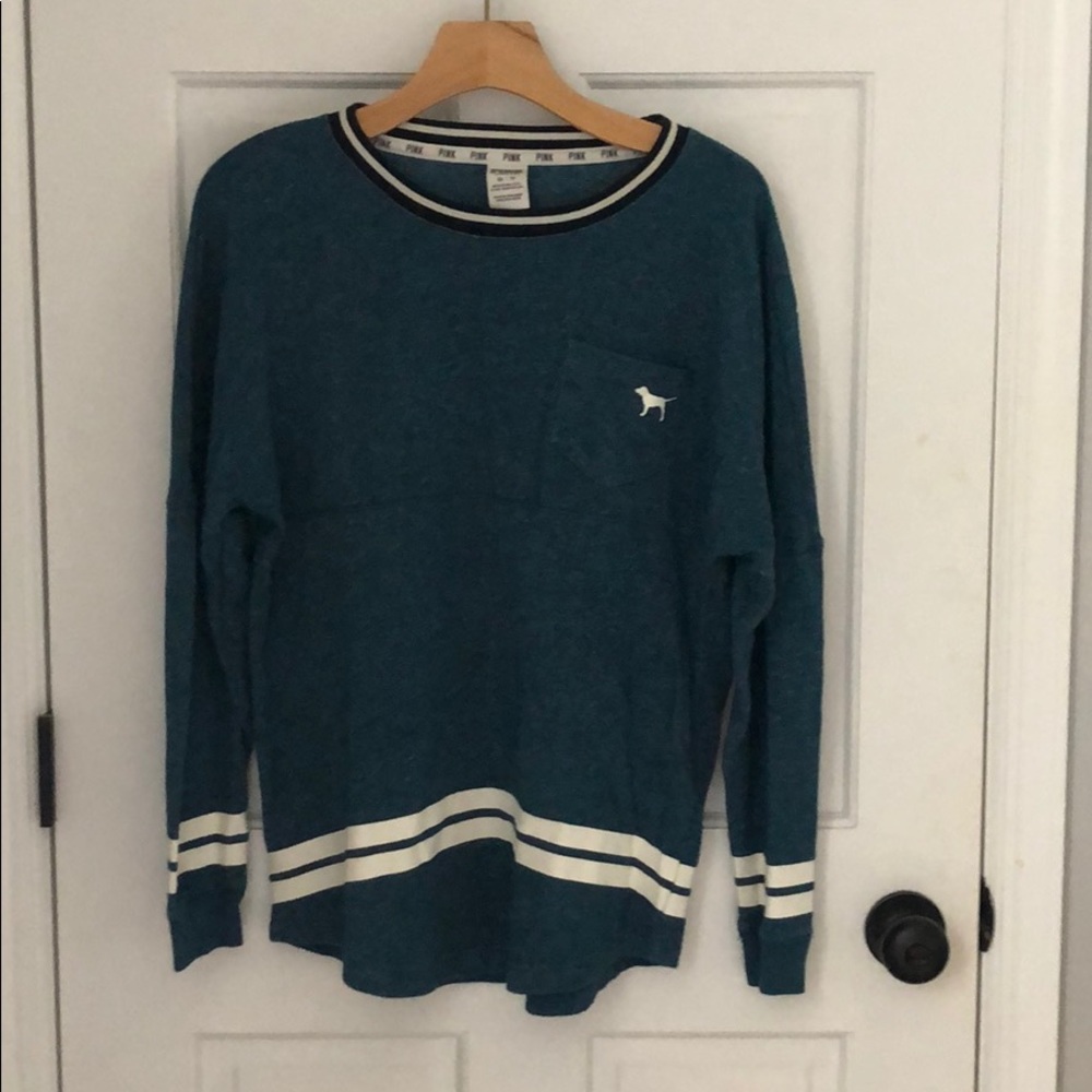 Pink printed sweatshirt